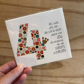 Ages & Ages kaart 4 jaar