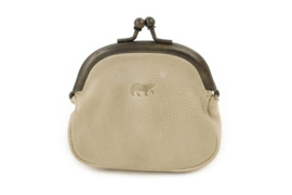 Bear Design klassieke beugelportemonnee 'Lilly' silver mink