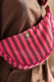 Pip Studio Freya Half Moon Cross Body Bag Stripe Pink