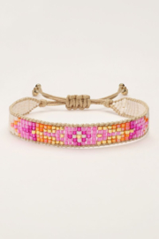 My Jewellery armband | art roze armband miyuki goud