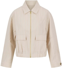 zusss jasje van structuur materiaal off white