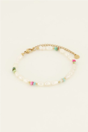 my jewellery armband | parels & multi kleur kralen
