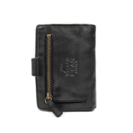 Bear Design portemonnee | portemonnee met tasjesmap zwart