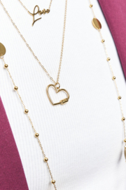 My Jewellery Bold lange minimalistische ketting met hart