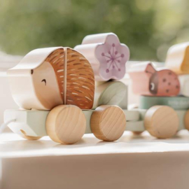 Little Dutch houten blokkentrein egel fairy garden