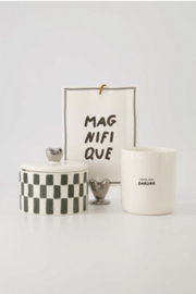 Zusss kaartenstandaard keramiek hartje zilver