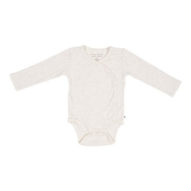 Little Dutch overslag romper lange mouw | sand