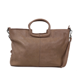 Bear design Hand-/schoudertas 'Jasmijn' taupe L