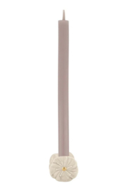 Zusss keramieken kandelaar bloem beige