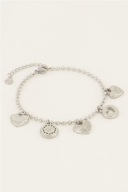 My jewellery armband | zilver candy couture met bedels