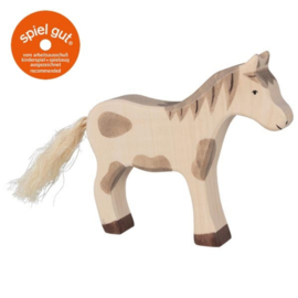 Holztiger Paard, staand, gevlekt
