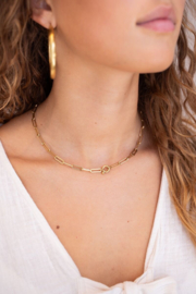 My Jewellery Vintage schakelketting met slotje goud