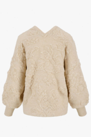 zusss openvallend vest lurex jacquard
