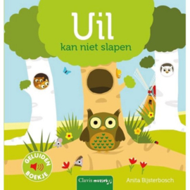 Uil kan niet slapen | geluidenboekje  karton
