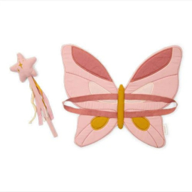 Little Dutch Feeënvleugels en toverstaf - Roze - Fairy Garden