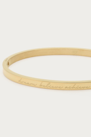 My Jewellery Bold bangle "Dream believe achieve"