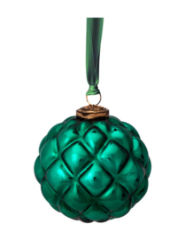 Pip studio Ornament glass dark green 12.5cm