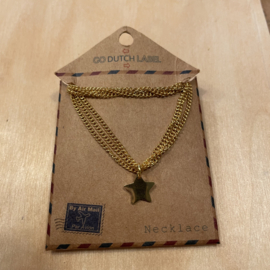 Go Dutch Label ketting | sterretje 14k goud.