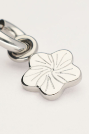 My Jewellery oorbellen | art oorringen met bloem goud