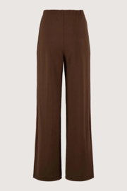 zusss Stretch Broek Met Naad choco