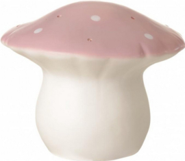 Heico lamp kleine platte paddenstoel | vintage roze