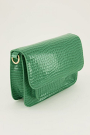 My Jewellery tas | schoudertas croco print groen