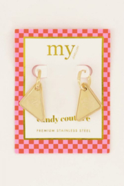 My jewellery oorbellen | goud candy couture MY logo*