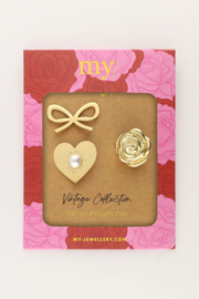 My jewellery Vintage broche set