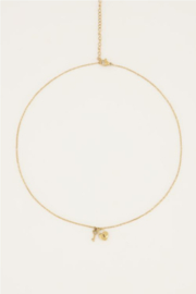 My jewellery ketting hartjes slot & sleutel goud*