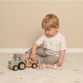 Little Dutch little Farm Tractor met trailer