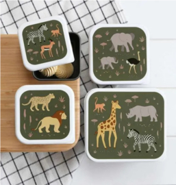 Little Lovely Company lunch & snackbox set | savanne