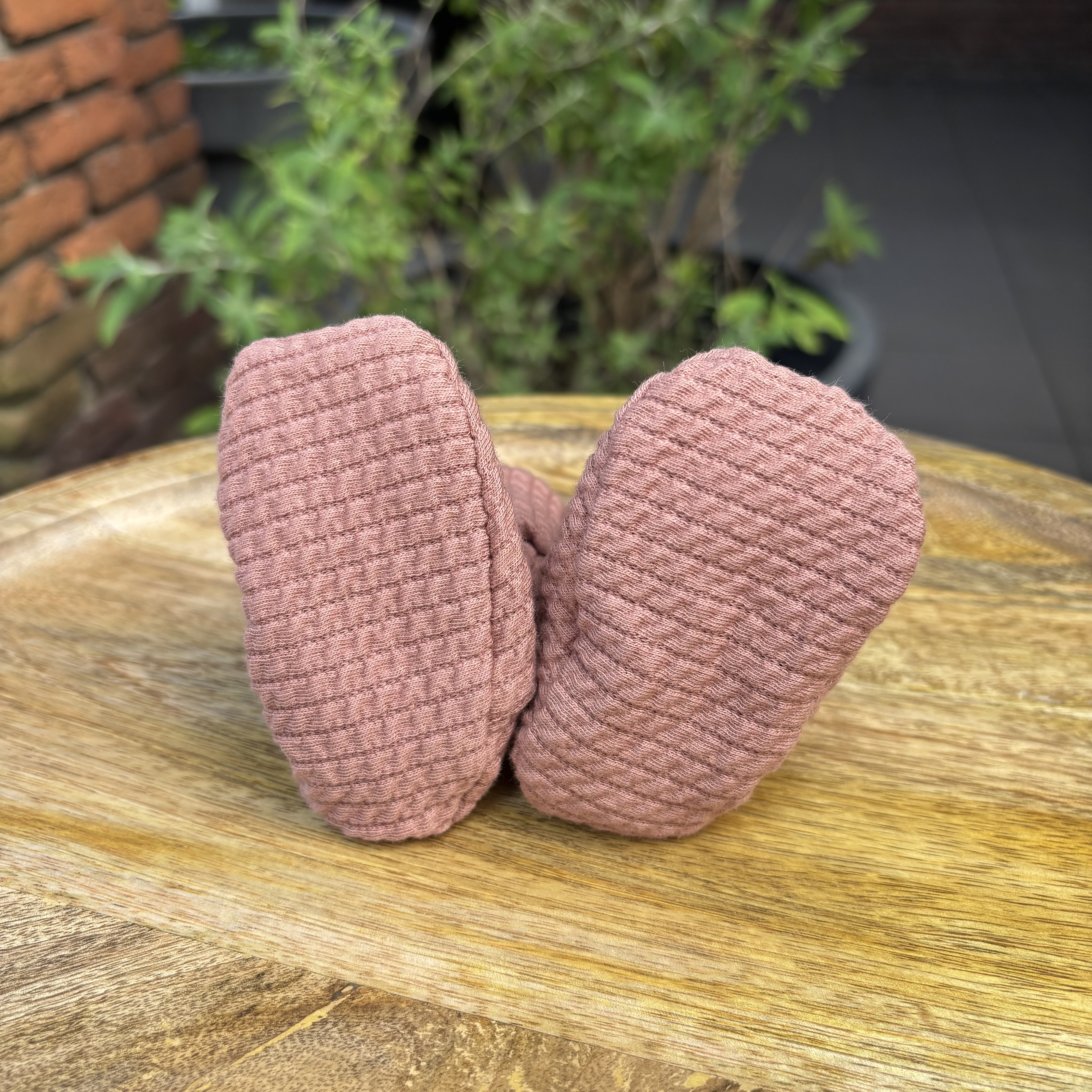 Petite Jenni mousseline slofjes clay pink