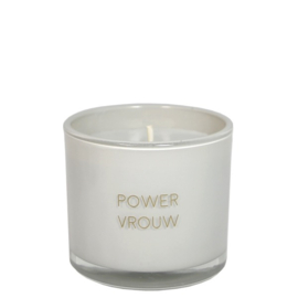 My Flame geurkaars met wens-armband - power vrouw - Amber's Secret