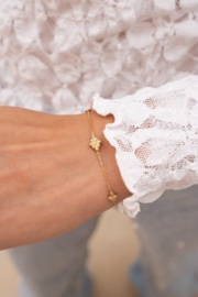 My jewellery armband met ruitjes goud