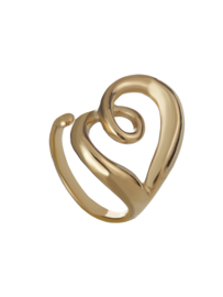 rose en camellia verstelbare ring
