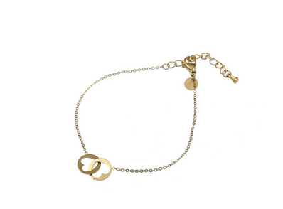Go Dutch Label armband locked hearts 14K