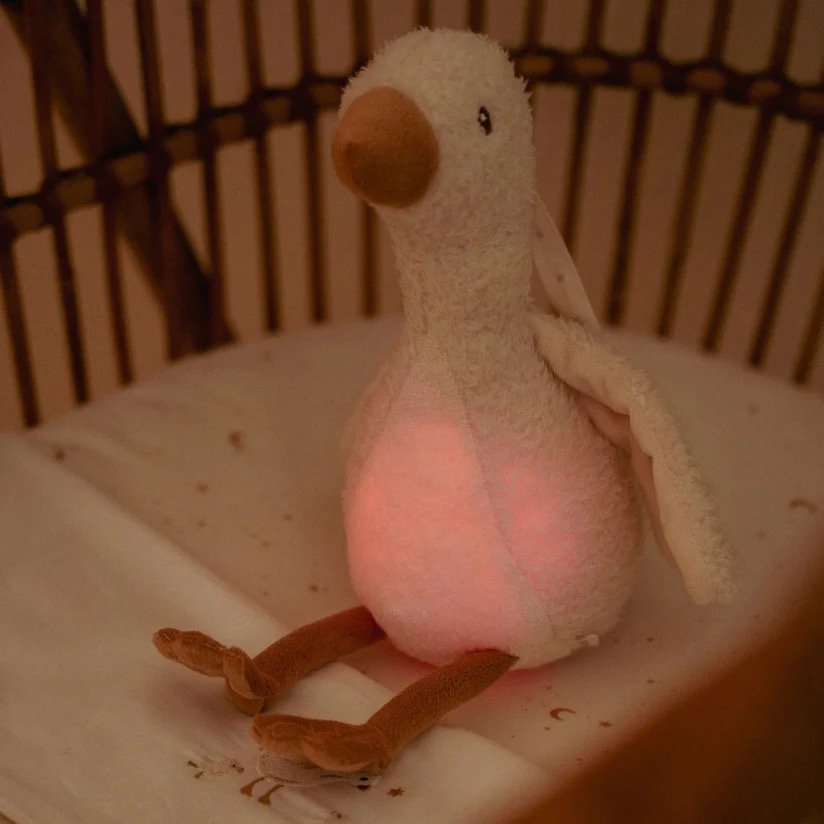 Little Dutch Knuffelgans Licht & Geluid  Little Goose wit