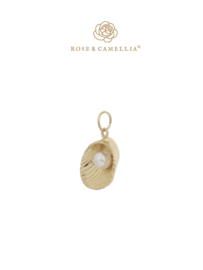 rose en camellia bedel schelp met parel