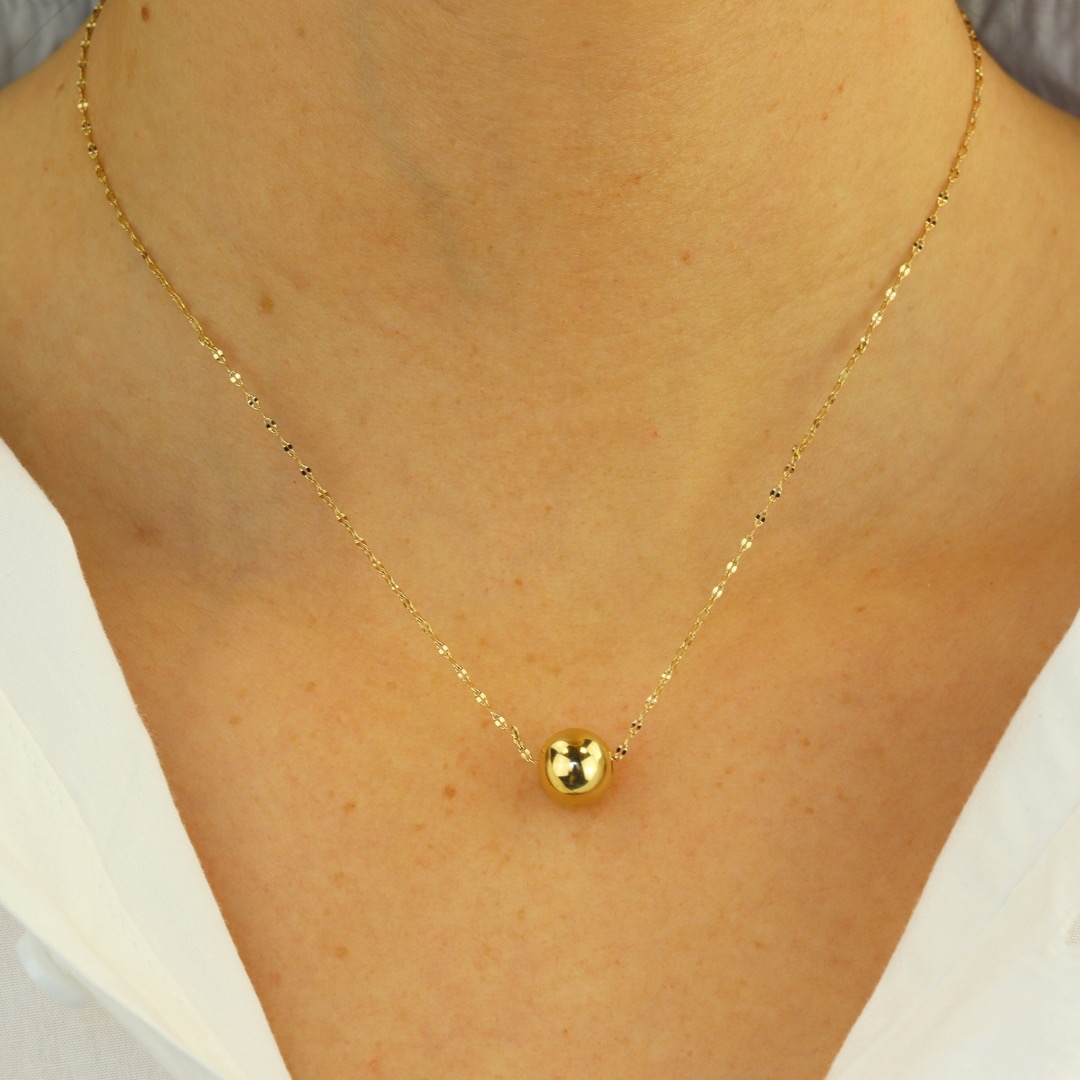 Camps & Camps Golden Ball Necklace