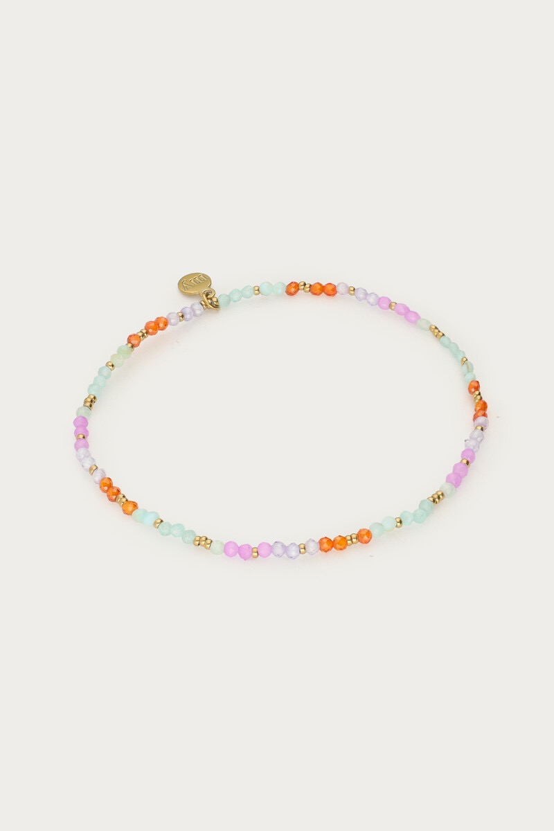 My Jewellery Botanical armband met blauwe kralen