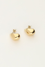 My Jewellery oorbellen | druppel hoekig goud