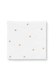 Pip Studio Set/2 Servetten Borduursel Sterren Goud 40x40cm