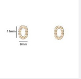 Go Dutch Label oorbellen Oval Sprakle Stud goud
