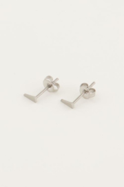 My Jewellery oorbellen  | oorbellen studs recht driehoekje zilver*