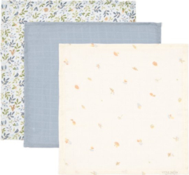 Little Dutch Monddoekjes set - blauw - Forest Friends Forest Treasures