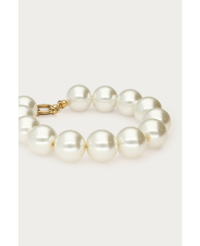 My Jewellery Armband met witte glas parels