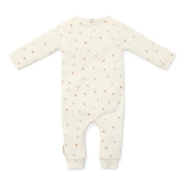 Little Dutch Eendelige pyjama - Wit - Forest Friends - Forest Treasures