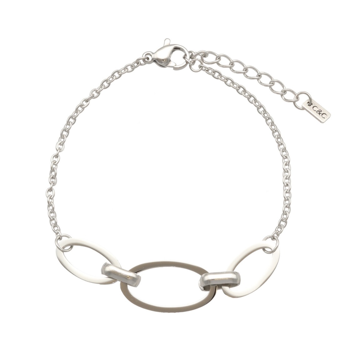 Camps & Camps Plain Classic Oval Hoops Bracelet