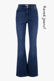 Zusss flared jeans donkerblauw