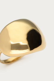 My jewellery Bold statement ring met bubbel goud verstelbaar
